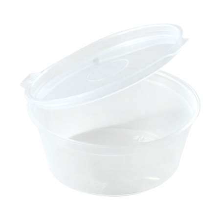 Image de POT A SAUCE CHARNIERE 6CL PP TRANSLUCIDE 20x50