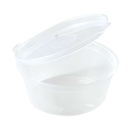 Image de POT A SAUCE CHARNIERE 6CL PP TRANSLUCIDE 20x50