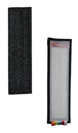 Image de FRANGE MICROFIBRE VELCRO DECAPANT NOIR 14 x 48 cm