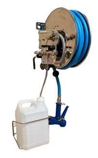 ENROULEUR INOX KIT DOSAGE INTEGRÉ 1 PRODUIT 15M